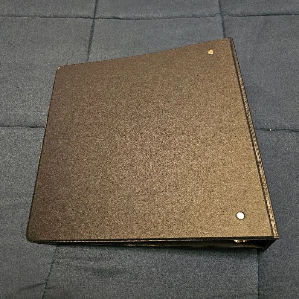 school smart navy blue binder non-view three round rings 2